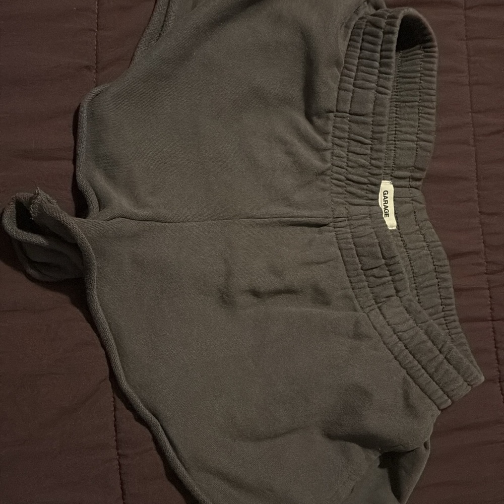 Garage Gray Elastic Waistband Shorts